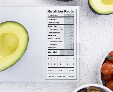 The Greater Goods Digital Scale Weighs Your Food and Calculates the Nutrition
