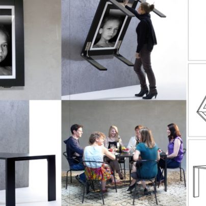 A Picture Frame That Easily Turns Into A Table