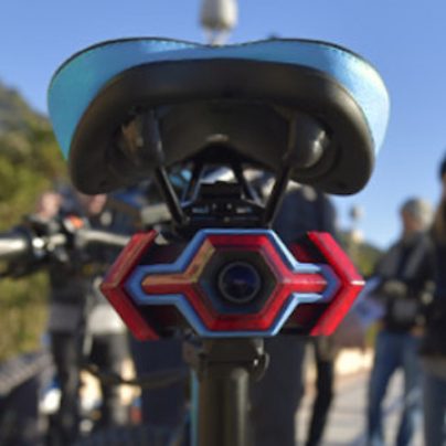 The HEXAGON Is a Device for Your Bike Seat That Lets You Have a Rear-View Camera and Turn Blinkers
