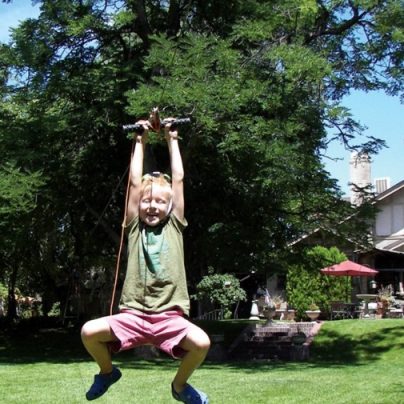 90 foot Zipline Hawk Series Kit by Slackers