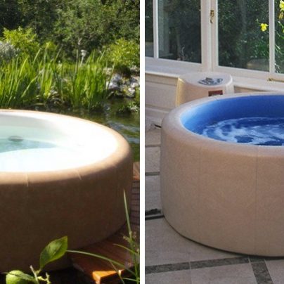 Pillowy Hot Tub Can Be Set Up Virtually Anywhere!