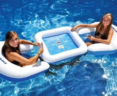 Inflatable Game Station With Waterproof Playing Cards