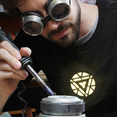Tony Stark Light-Up Arc Reactor LED Iron Man 3 Shirt