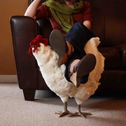 Little Betty, the chicken footstool