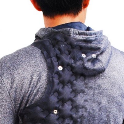Inflatable Jacket Massages Your Back and Fixes Your Posture