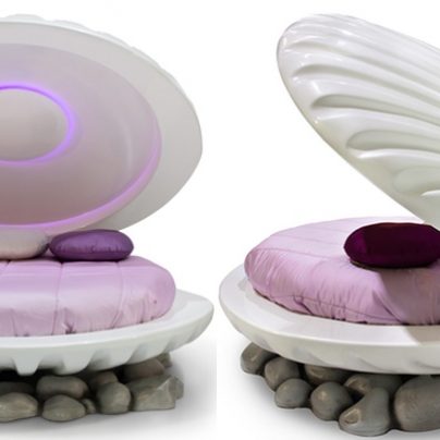 Live Out Your Princess Dreams with This Shell Bed
