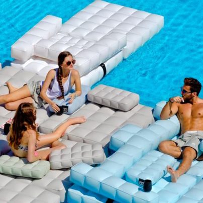 Modul’air Inflatable Floats Are Furniture For Your Pool