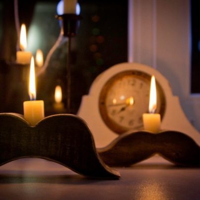 Moustache Candle Holder