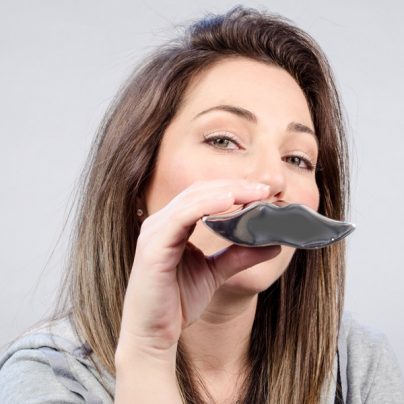 The Mustache Flask