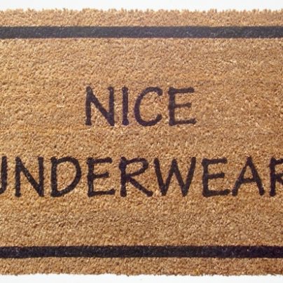 Nice Underwear Doormat