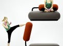 The Couch That Doubles As A Punching Bag