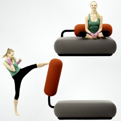 The Couch That Doubles As A Punching Bag