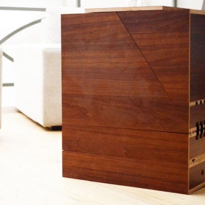 This Wooden Side Table Transforms Into A Cardio Machine