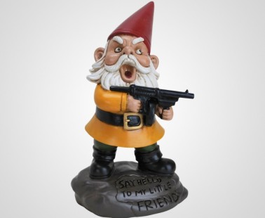 The Scarface Garden Gnome