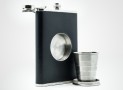 A Flask With Built-in Collapsible Shot Glass