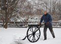 A Wheeled Snow Shovel