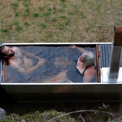 Enjoy The Great Outdoors With This Wood Fired Soaking Hot Tub