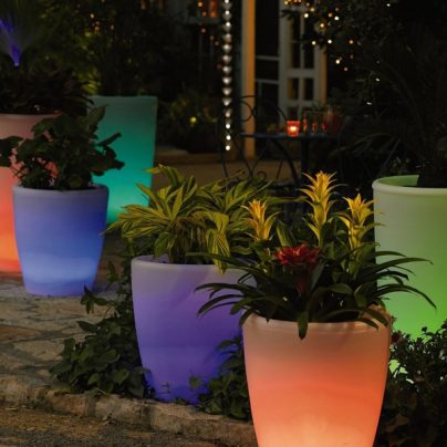 Solar Illuminated Planters