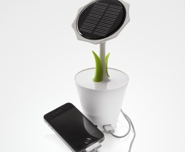 Sunï¬‚ower Charging Station – Solar Charger In A Flowerpot