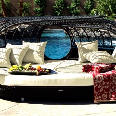 Handcrafted Outdoor Wicker Daybed