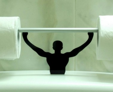 The Strong Man Toilet Paper Holder
