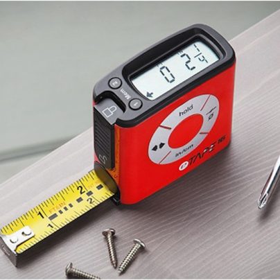 The eTape16 Is a Digital Tape Measure That Has a Digital Display as You Use It