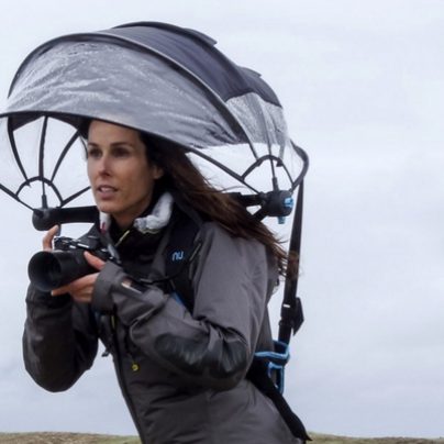 Wearable Umbrella Keeps Your Hands Free
