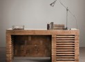 Reclaimed Timber Slat Desk Provides Natural Elegance