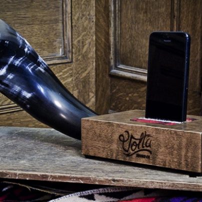 Volta Sound Block – A Bison Horn To Amplify Your iPhone’s Audio