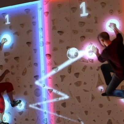 Combine Video Gaming and Physical Activity with This Climbing Wall