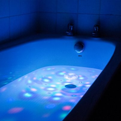 Turn Your Bathtub Into A Disco With This Genius Bath Time Invention