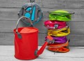 The COLOURWAVE Collapsible 2-in-1 Water Can/Bucket Collapses To Save You Space!