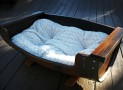 Reclaimed Wine Barrel Dog Bed